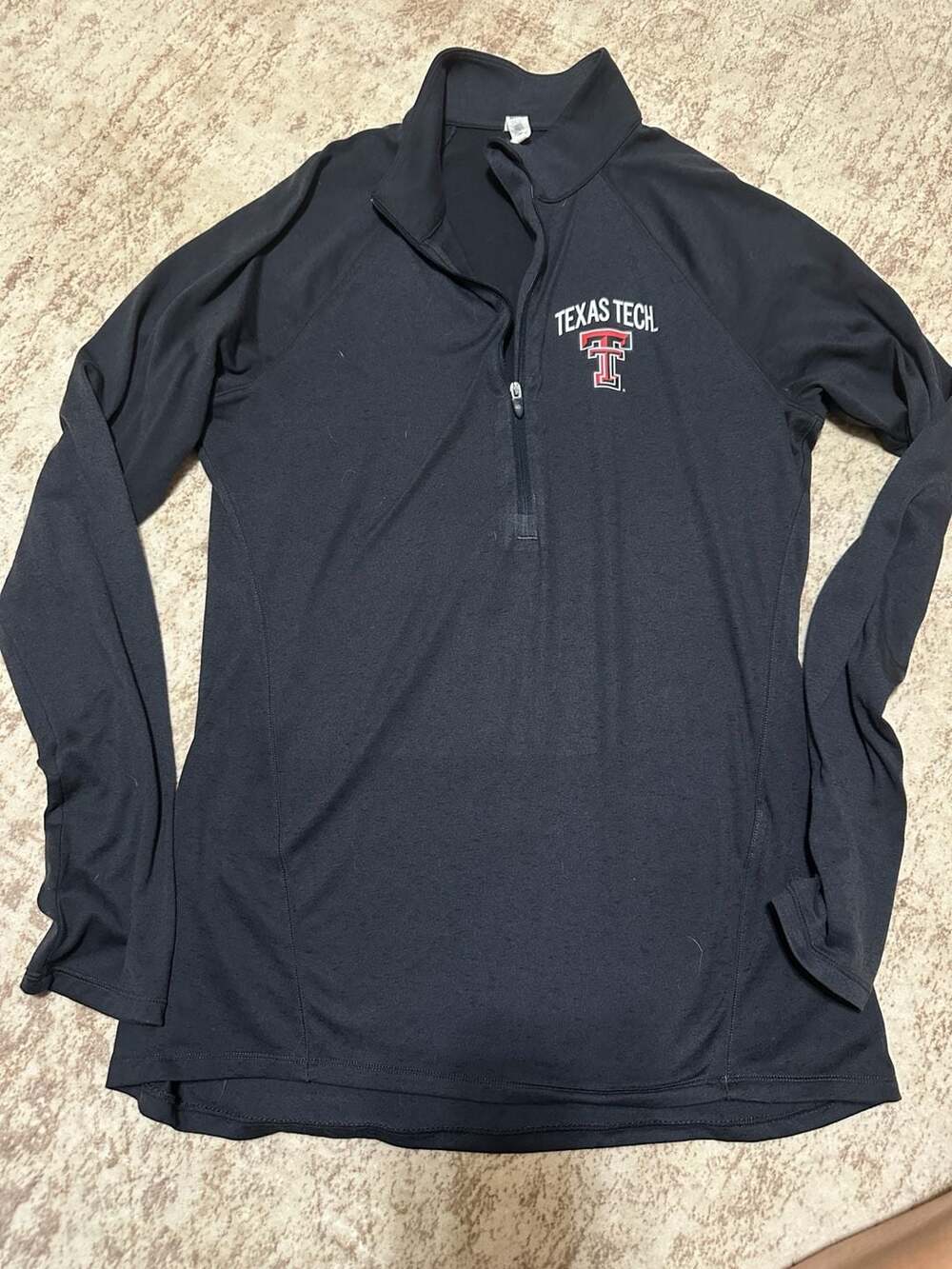 Under Armour Texas Tech Red Raiders Quarter Zip Size MD Black